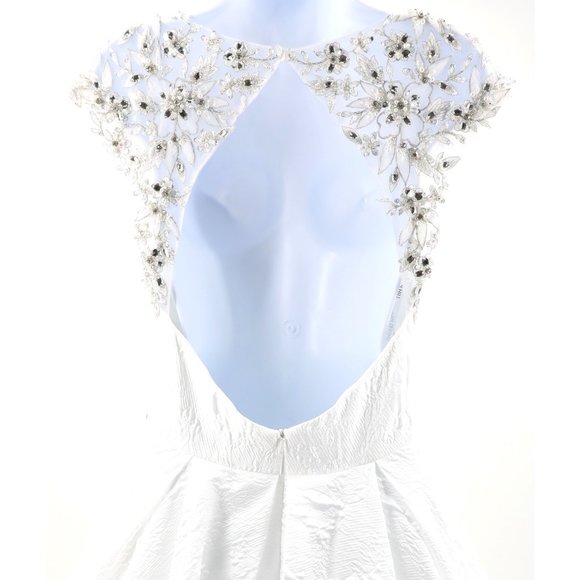 Sherri Hill Designer Ballgown Wedding Dress Crystal Beaded Sweetheart Neckline - Picture 5 of 16